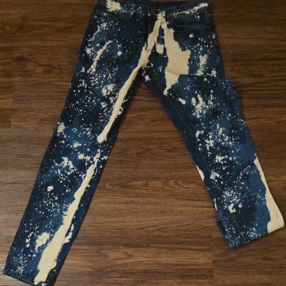 Palm Angels Denim with White Pattern